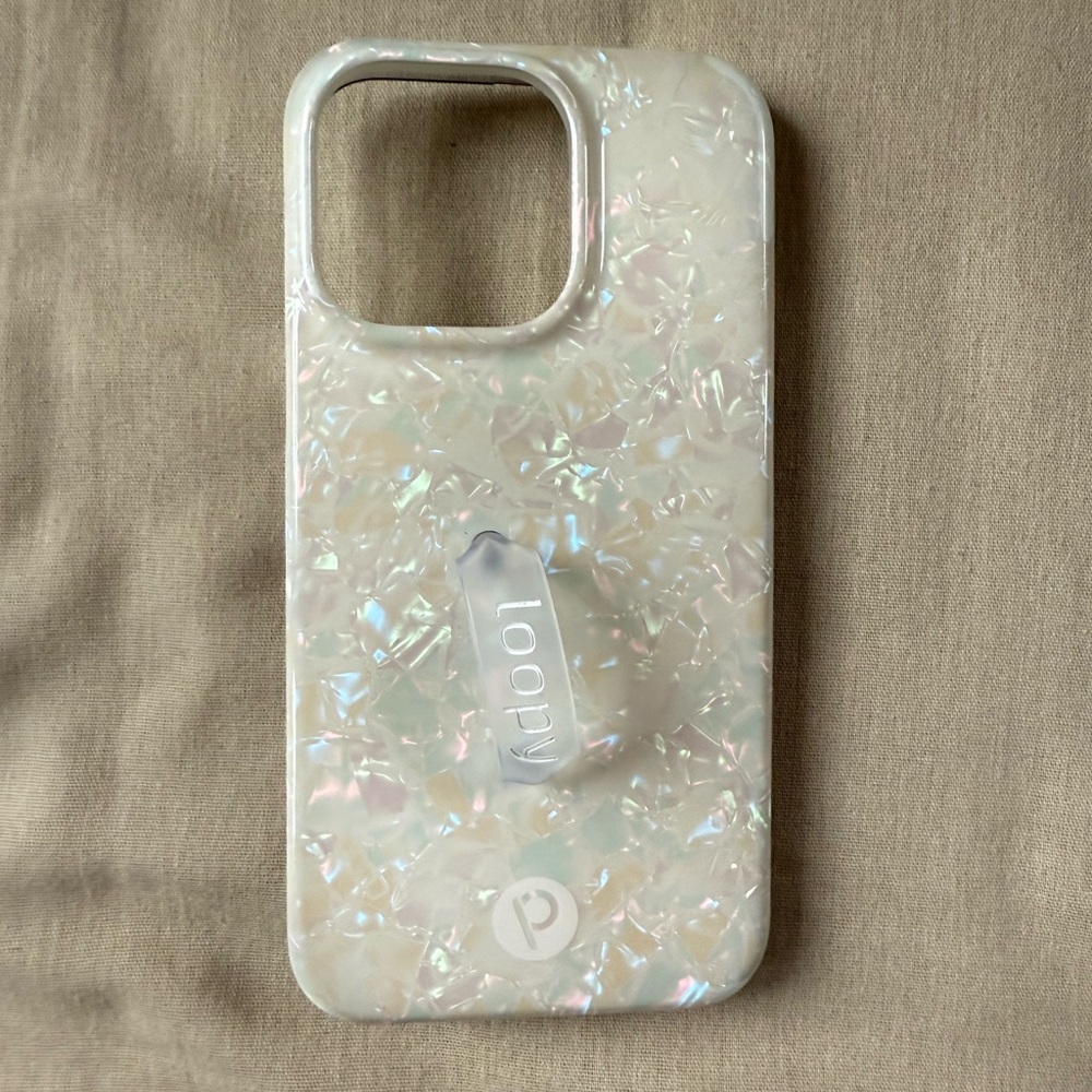 LoopyCase iPhone 13 Pro White Opal Shell